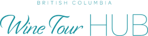 BC wine tour hub logo teal horizontal