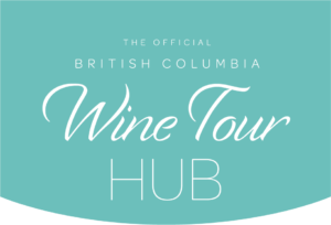 bc wine tour hub logo in teal with white type