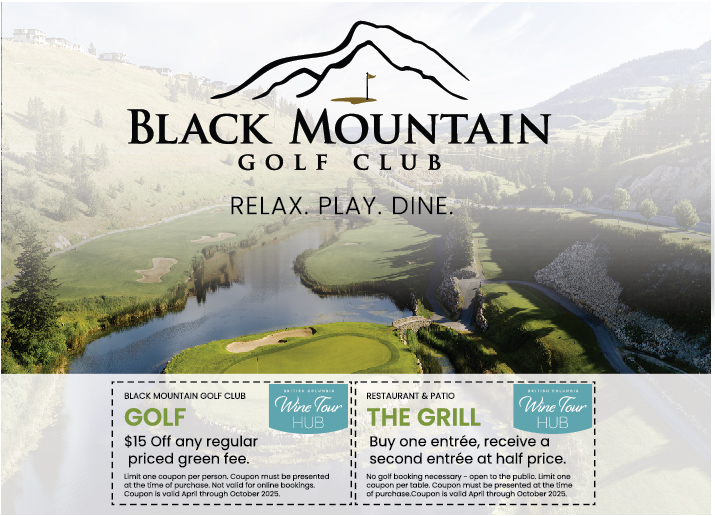 black mountain golf course and restaurant coupon graphic