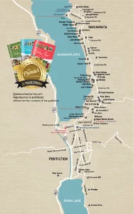 Penticton and Naramata Winery Map