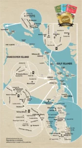 Vancouver Island wineries map