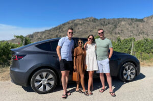 eco savvy okanagan wine tours Tesla