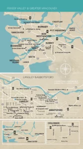 Fraser valley wineries map