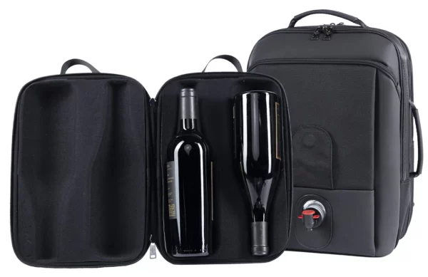 wine bottle carrying case and backpack