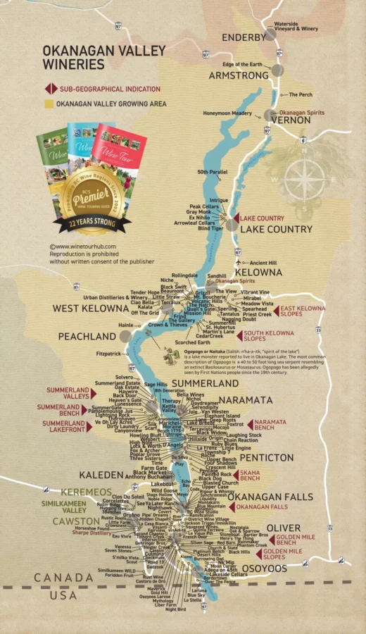 Okanagan wineries maps