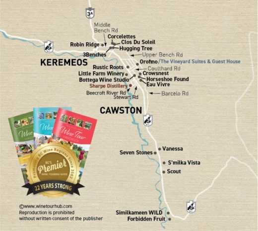 similkameen valley wineries - Cawston and Keremeos